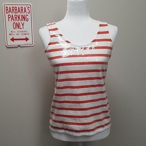 BANANA REPUBLIC SEQUIN TANK TOP SZ XS